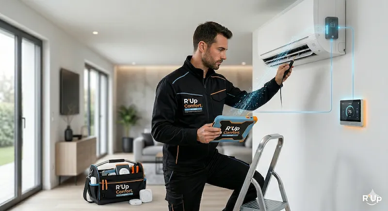 Réparation et optimisation d'une unité intérieure de climatisation