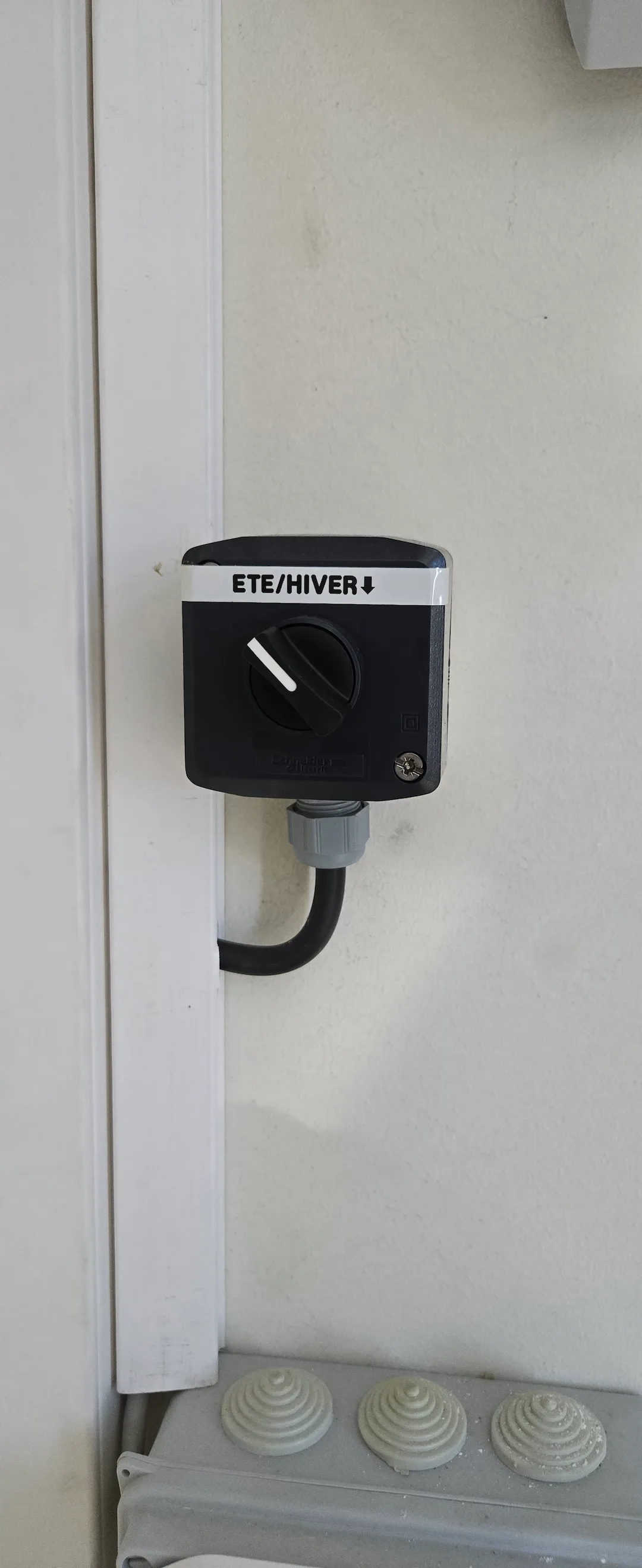 Passage mode été CTA commande été hiver ventilation